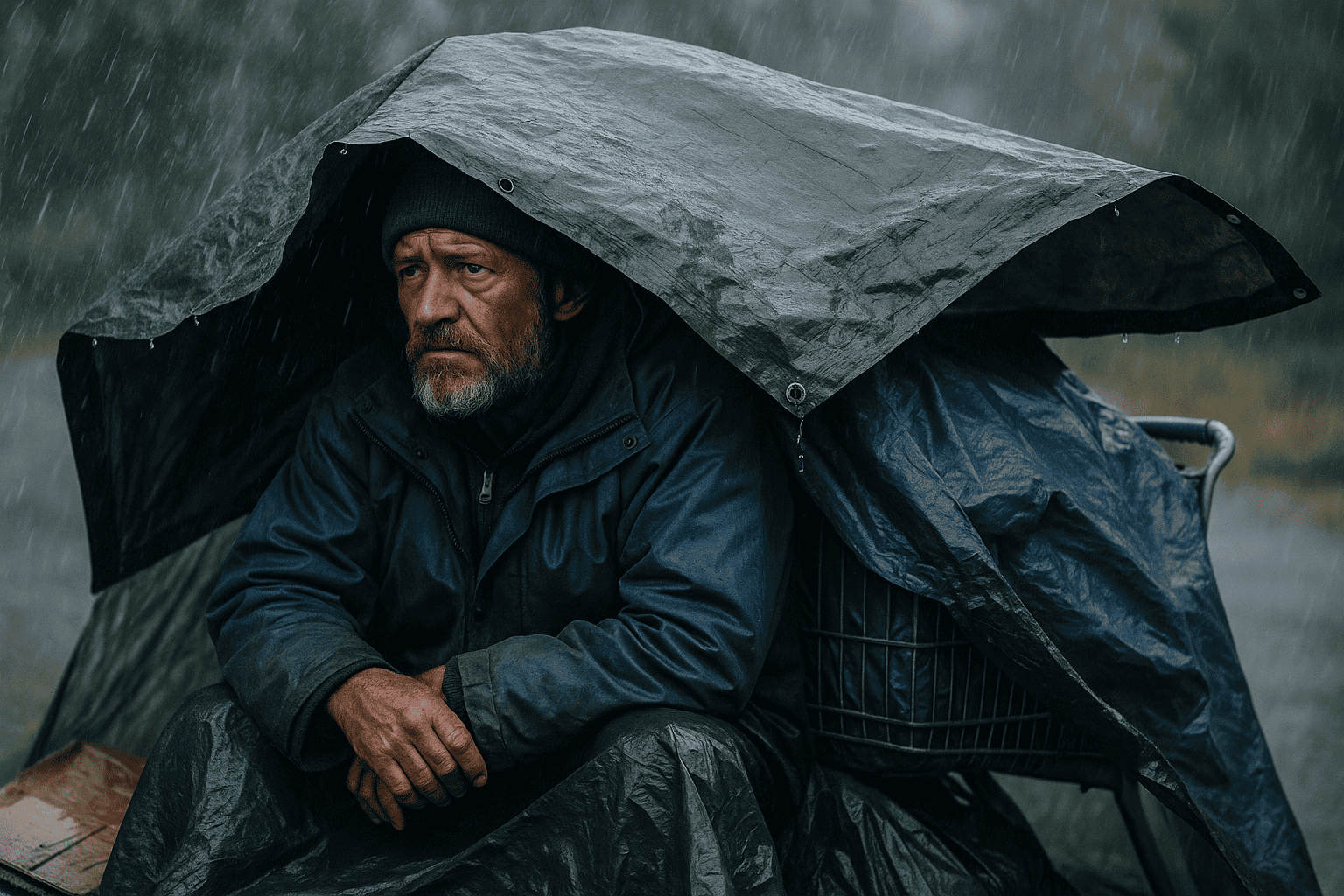 Wie du bei Regen nicht komplett absäufst – Impro-Zelte und andere Wunder
