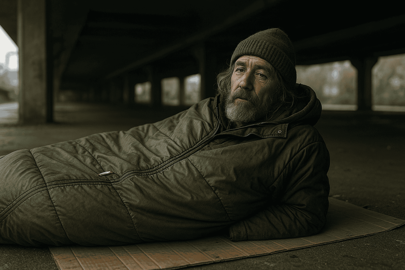 Schlafsack-Sergej